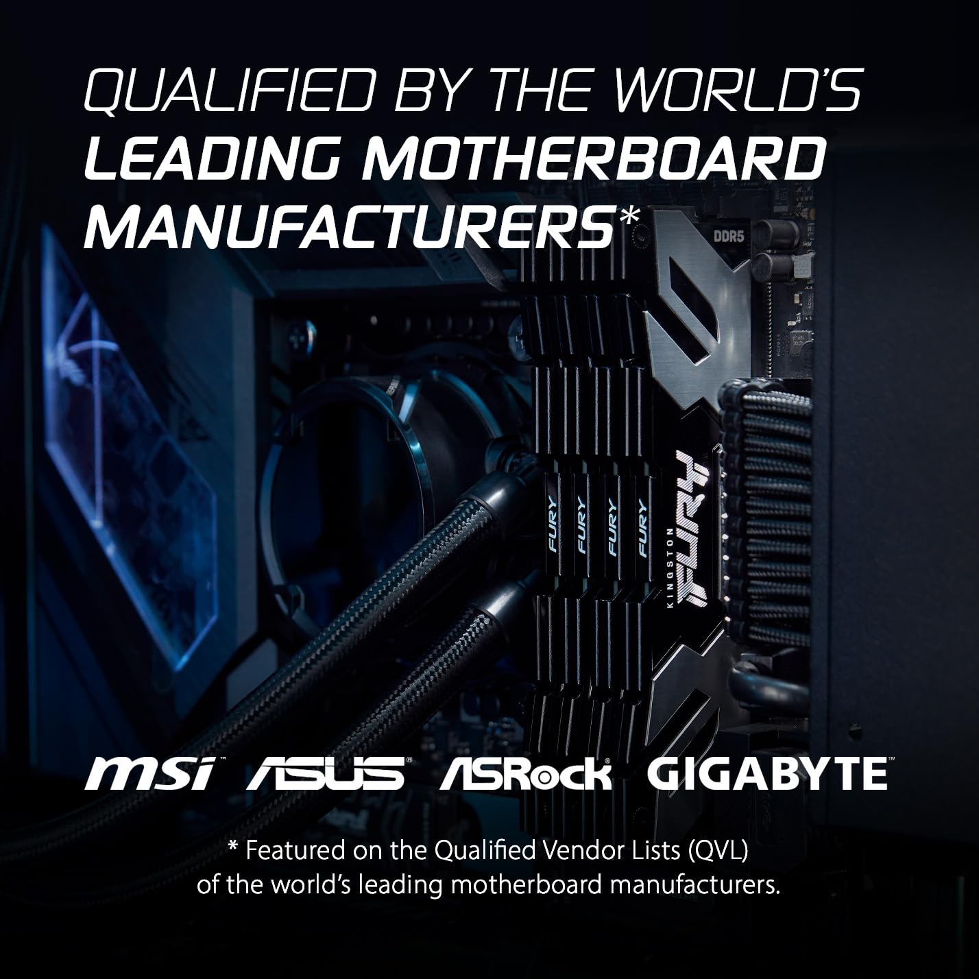 Kingston Fury Renegade DDR5 Silver 16GB 6000MT/s DDR5 CL32 DIMM Desktop Gaming Memory Single Module - KF560C32RS-16