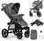 Lionelo Annet Plus Baby Stroller – 22kg, Reclining Seat & Accessories