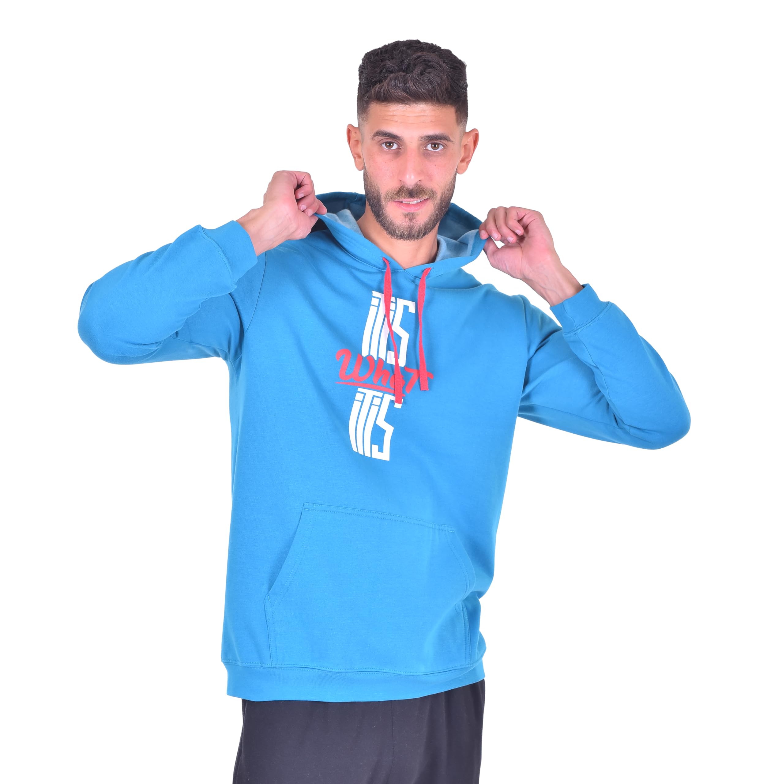 JIL Men sweatshirt cotton melton brushed genzary printed - Safqqa Egypt