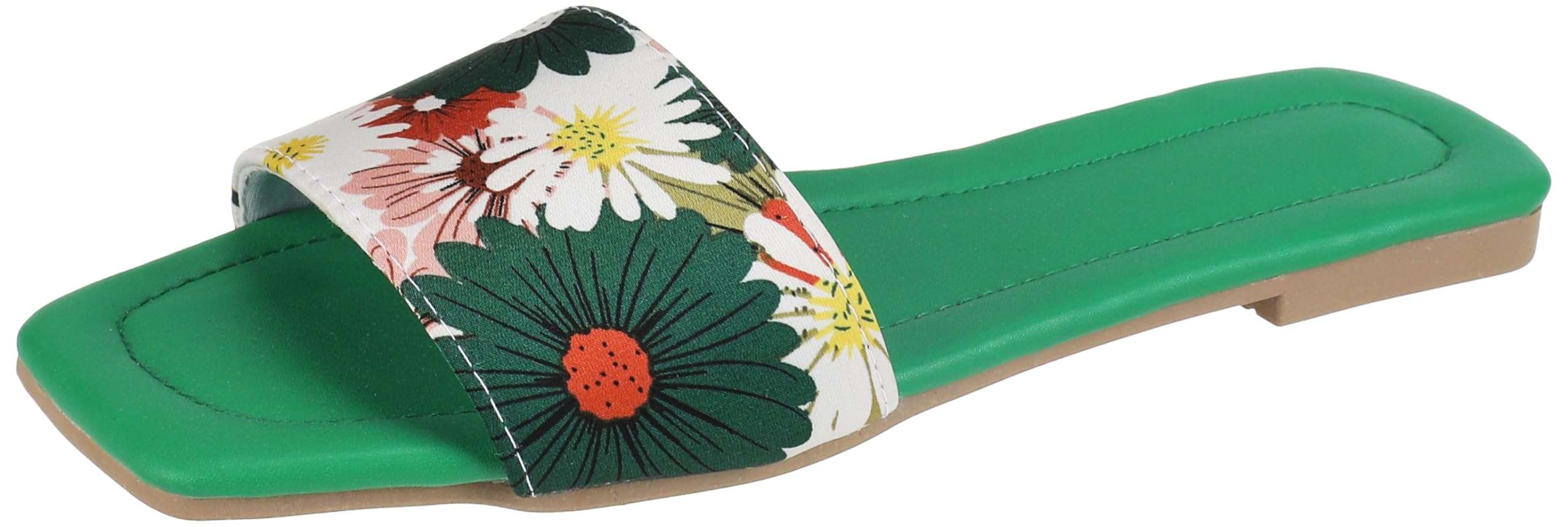 OX womens OX Faux Leather Slides For Women OX1026 Flip-Flop