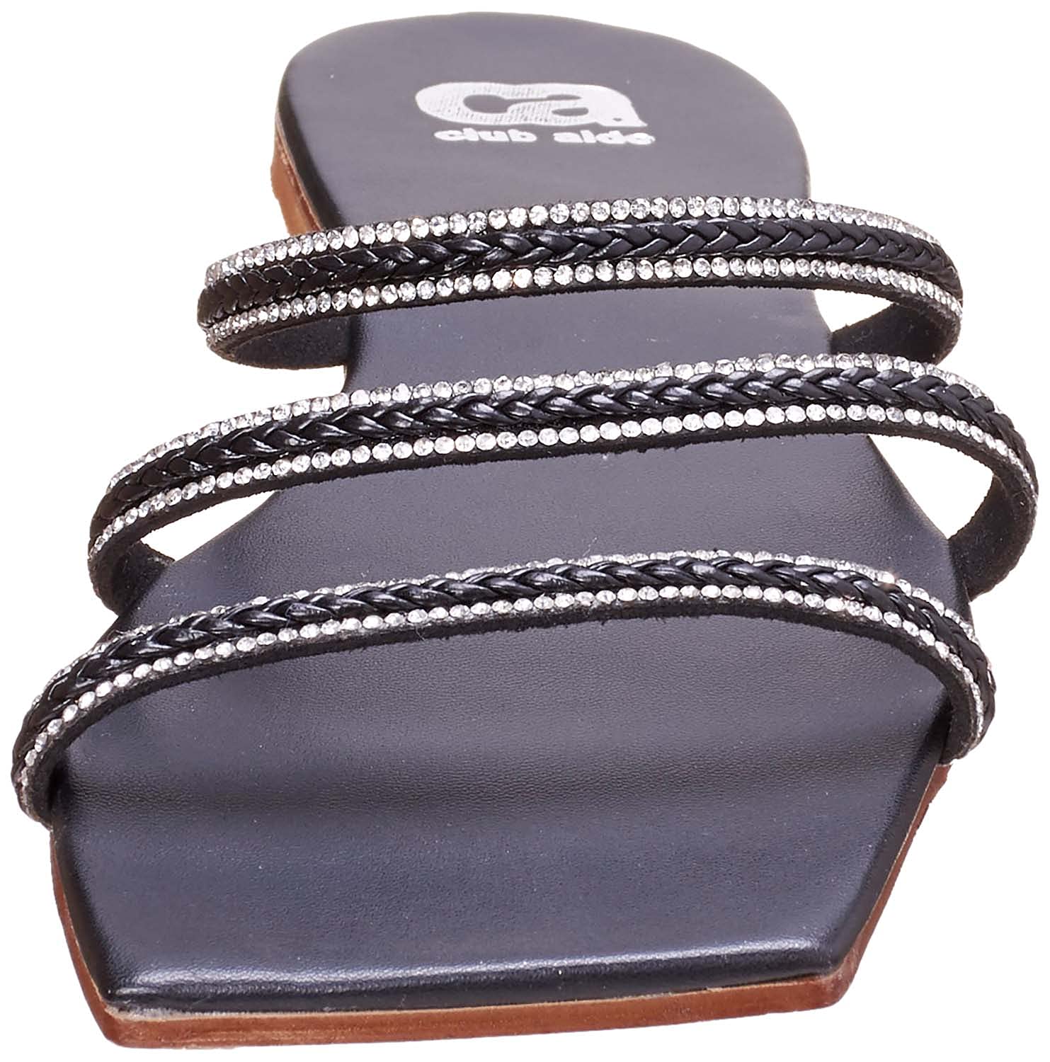 Club Aldo Square-Toe Braided Strap Slide Slippers For Women - Safqqa Egypt