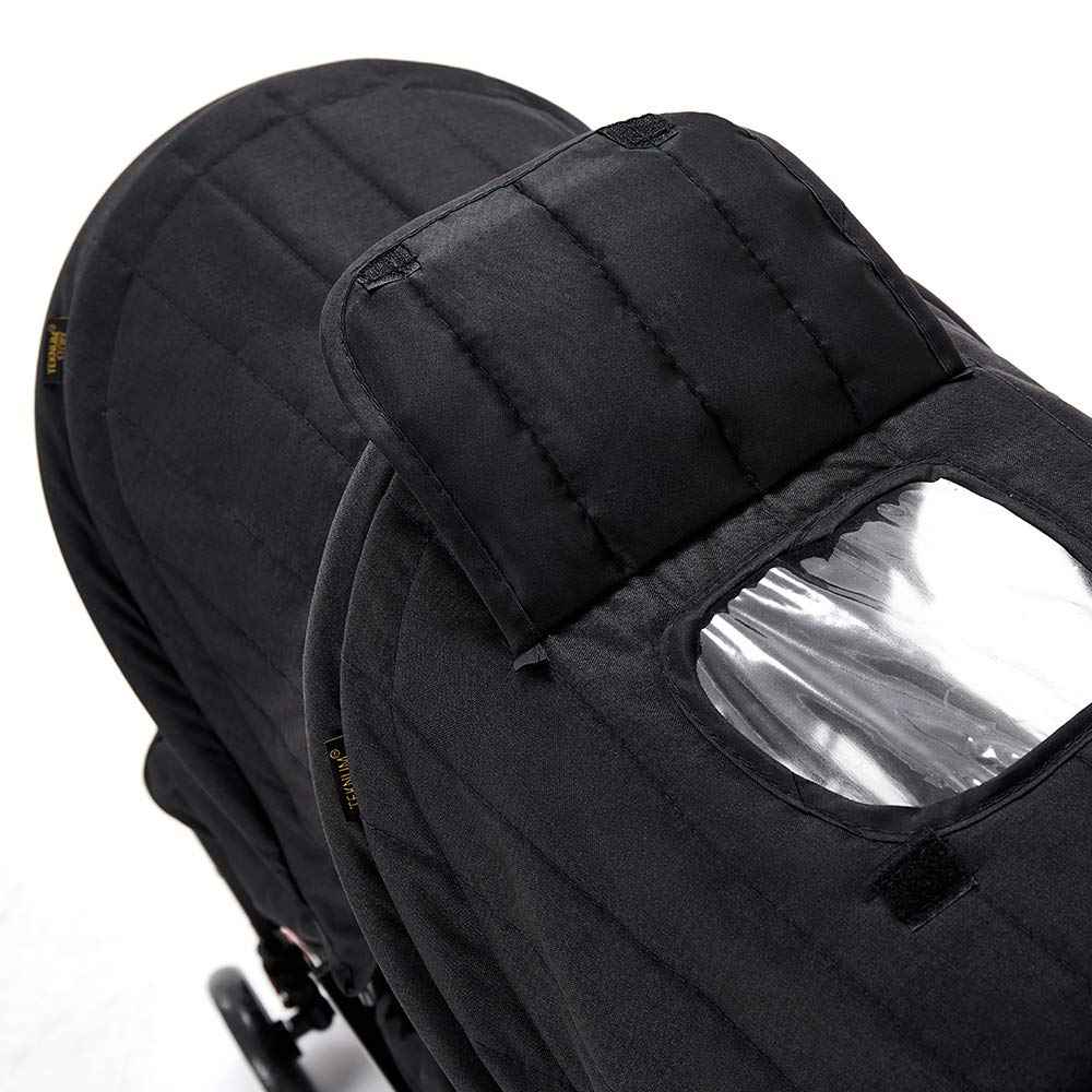 Teknum Double Baby Stroller For Baby- Black