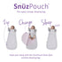 Snüz SnuzPouch Infant Sleeping Bag – Clever Nappy Change Zip