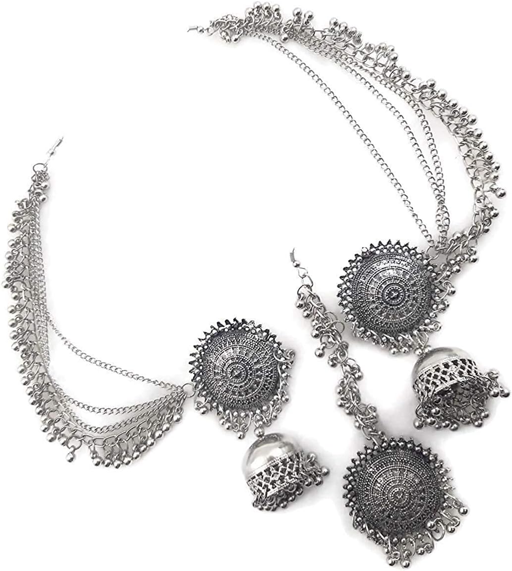 Antique Silver Traditional Jewellery Set for Women - Safqqa Egypt