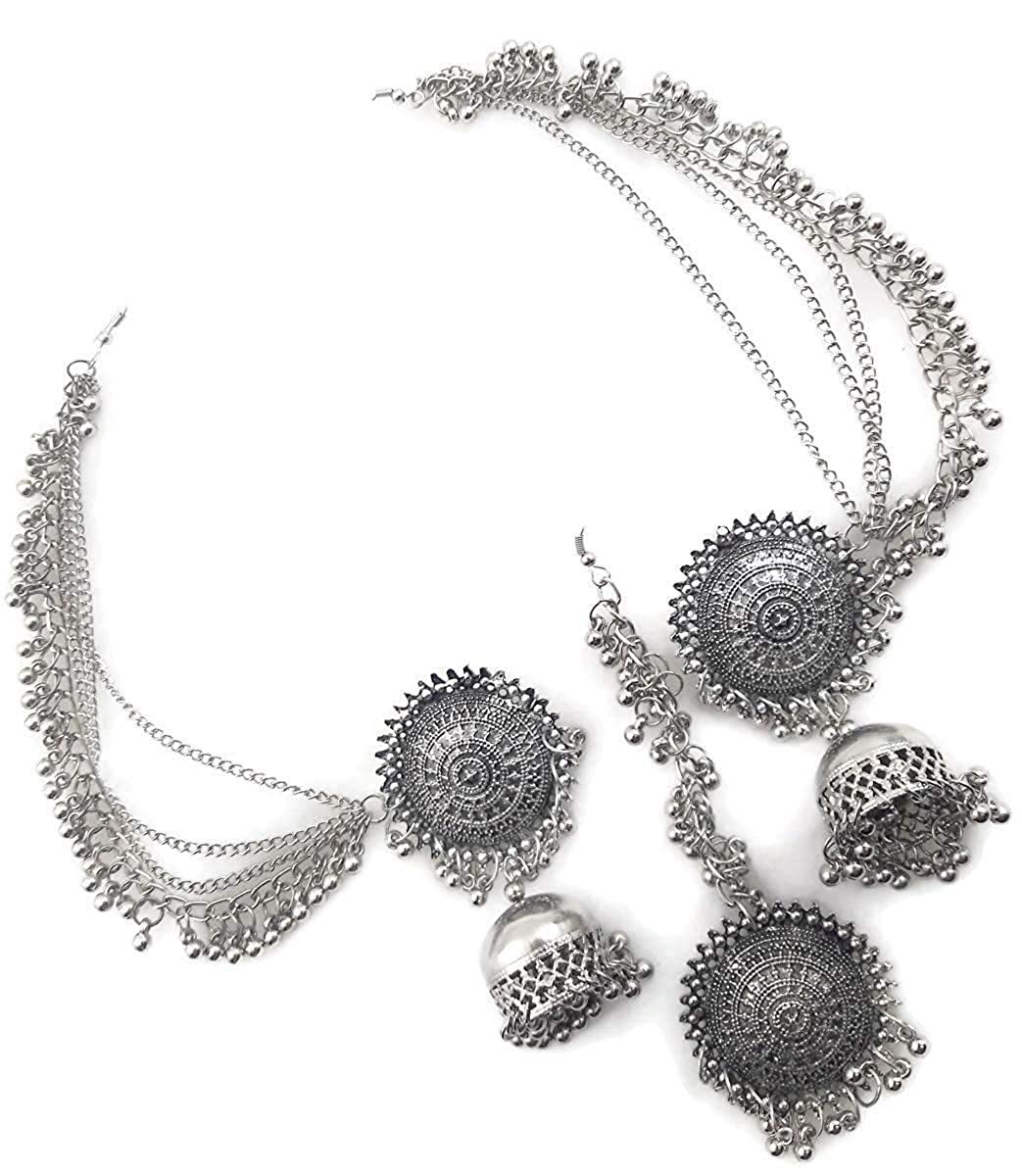 Antique Silver Traditional Jewellery Set for Women - Safqqa Egypt