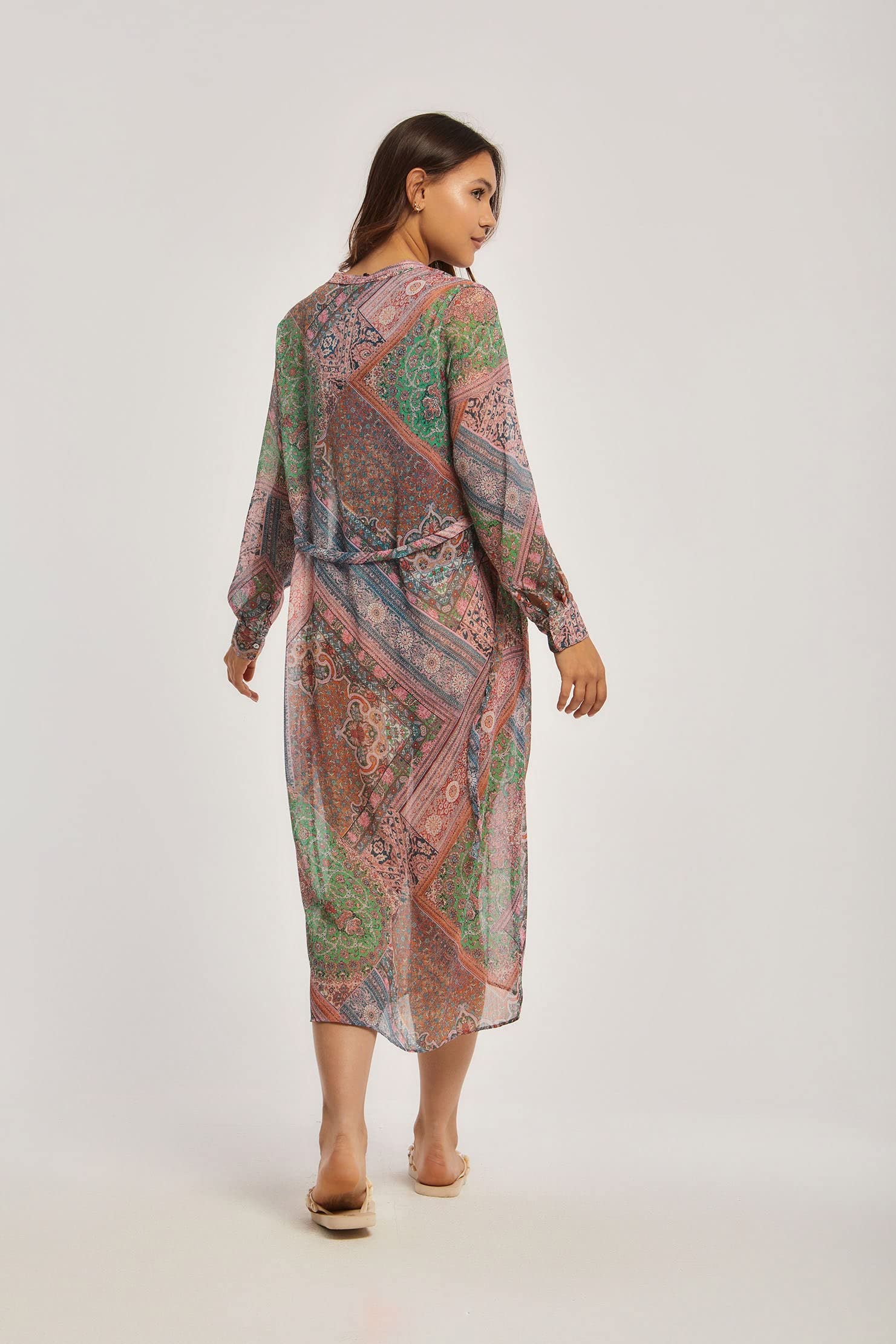 فستان قميص مطبوع نسائي من Dalydress 240-102-3010-96
