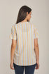 Premoda Striped Blouse Short Sleeved For Women - Safqqa Egypt