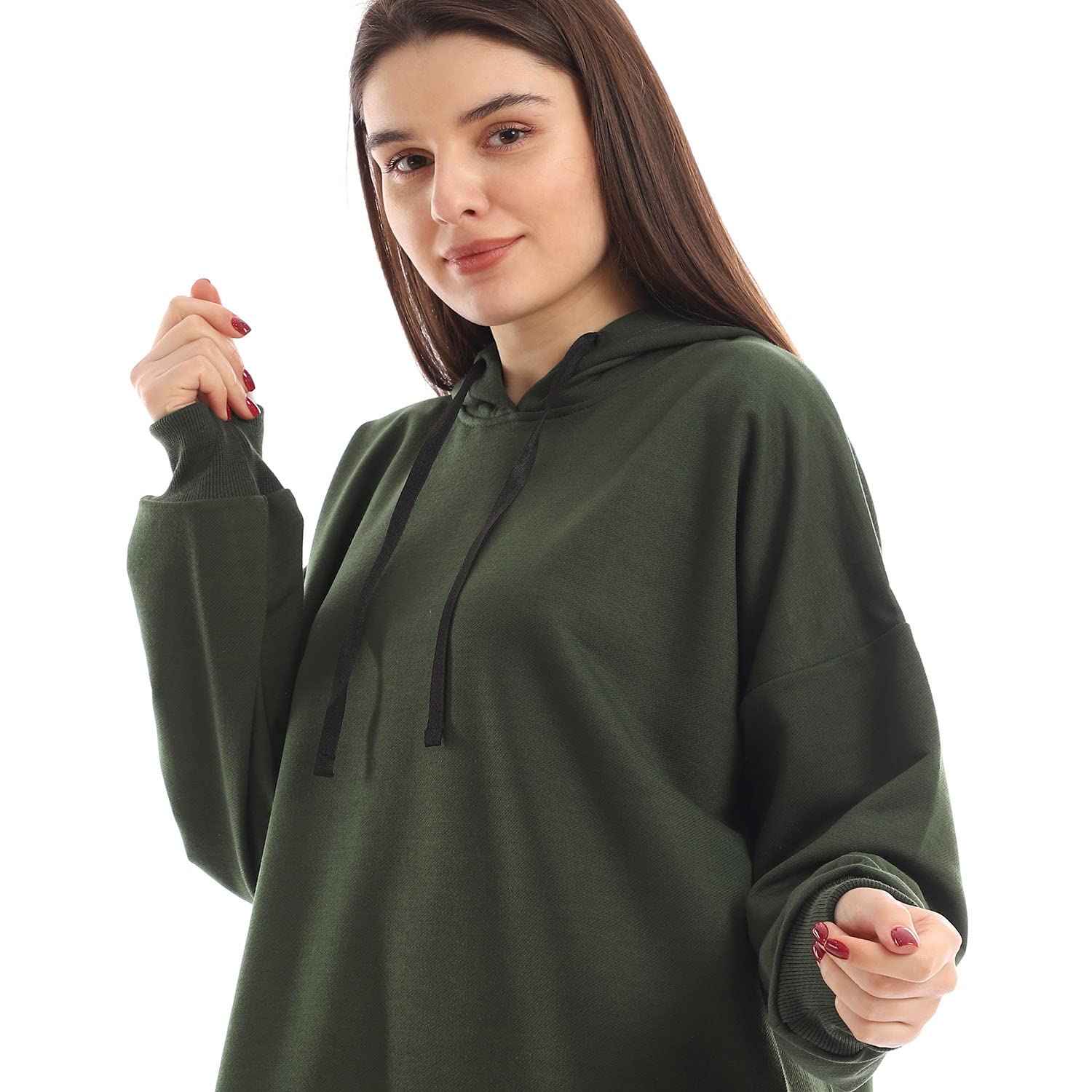 JAMILA Women’s Oversized Plain Long Dress