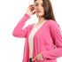 Kady Plain Slip On Cardigan With Front Pockets For Women,Slip-on design for easy and effortless wear.
