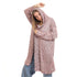JAMILA Women’s Hooded Winter Cardigan Sweater – Open Neckline