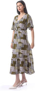 Andora Women's Casual Printed Midi Dress