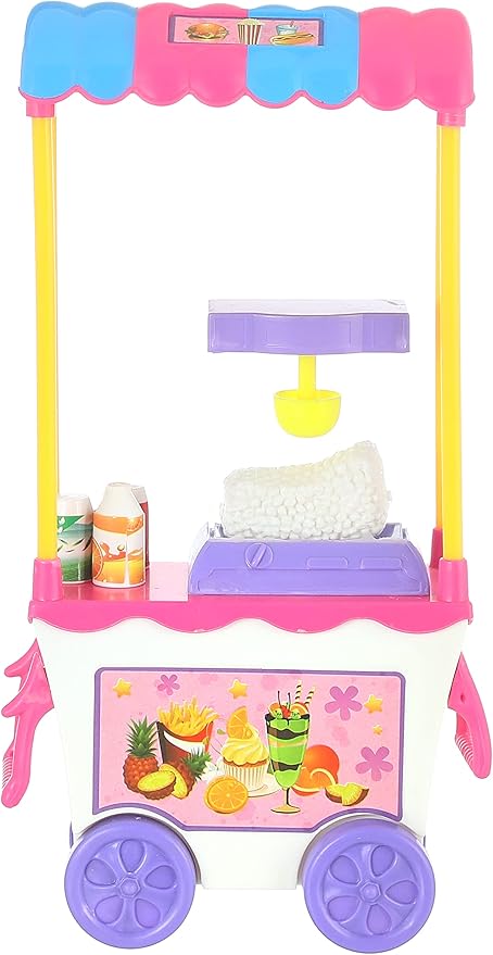 Bettina Doll with Popcorn Cart for Girls