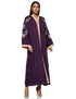 Nukhbaa Womens Purple Abaya