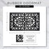 دعاسة مدخل مطاطية J & M Home Fashions بتصميم إطار أوراق – مقاس 18 × 30 بوصة
