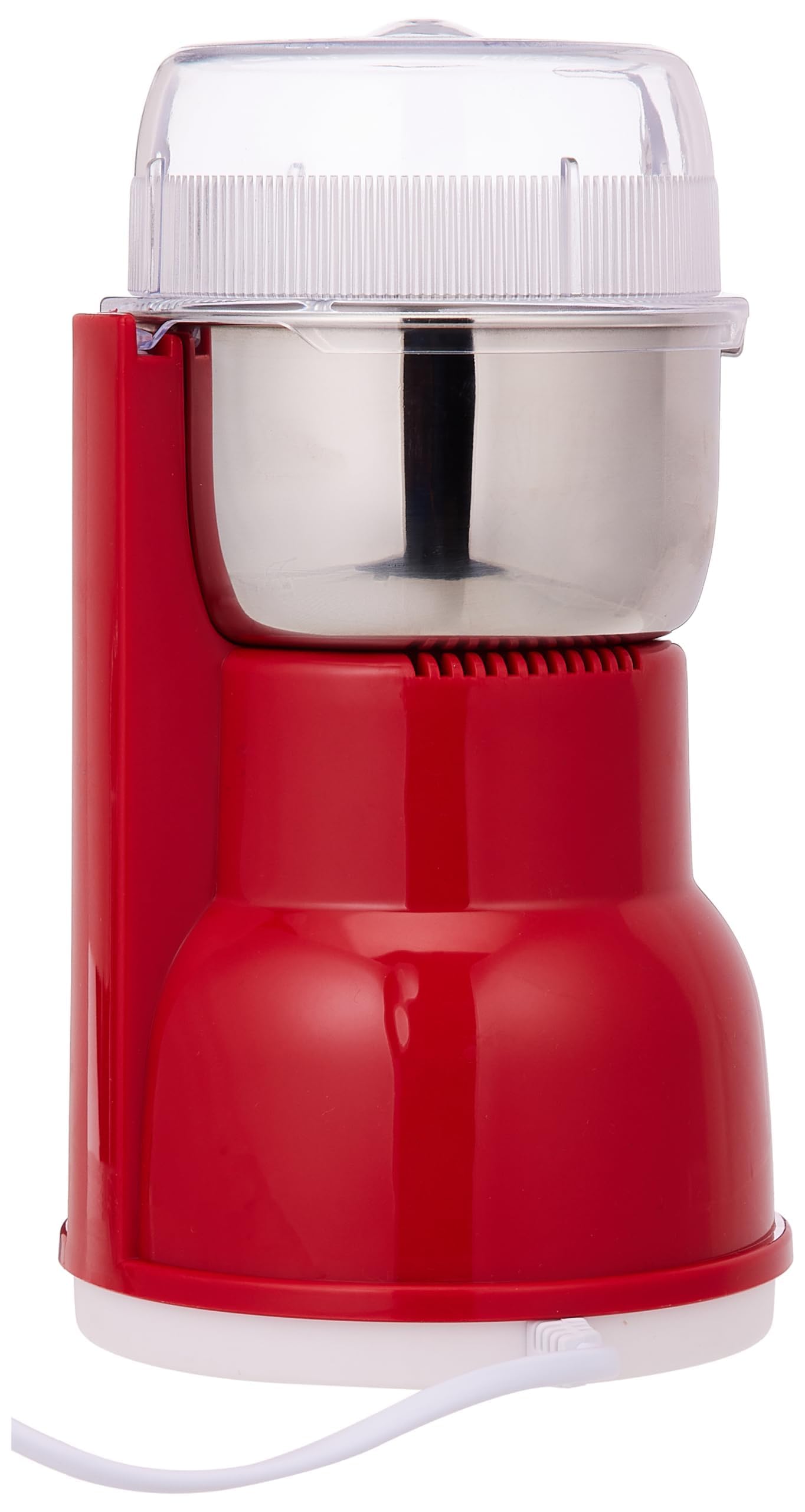 Geepas 180W Electric Coffee Grinder - Stainless Steel Blade |Stainless Steel Cup for Grinding, Overheat Protection | Removable Steel Bowl