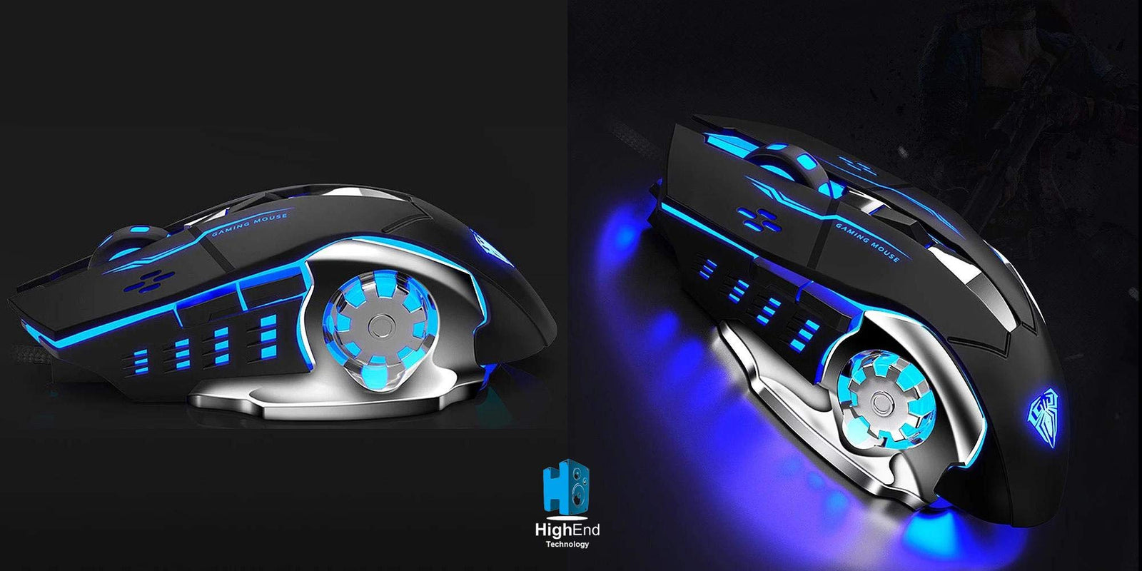 Aula S20 3200 Dpi LED Macro Gaming Mouse - Black - Safqqa Egypt