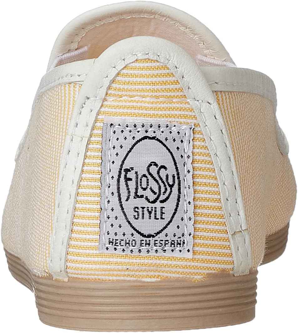 Flossy San Javier Notched-Vamp Striped Slip-On Shoes for Women - Without Box - Safqqa Egypt