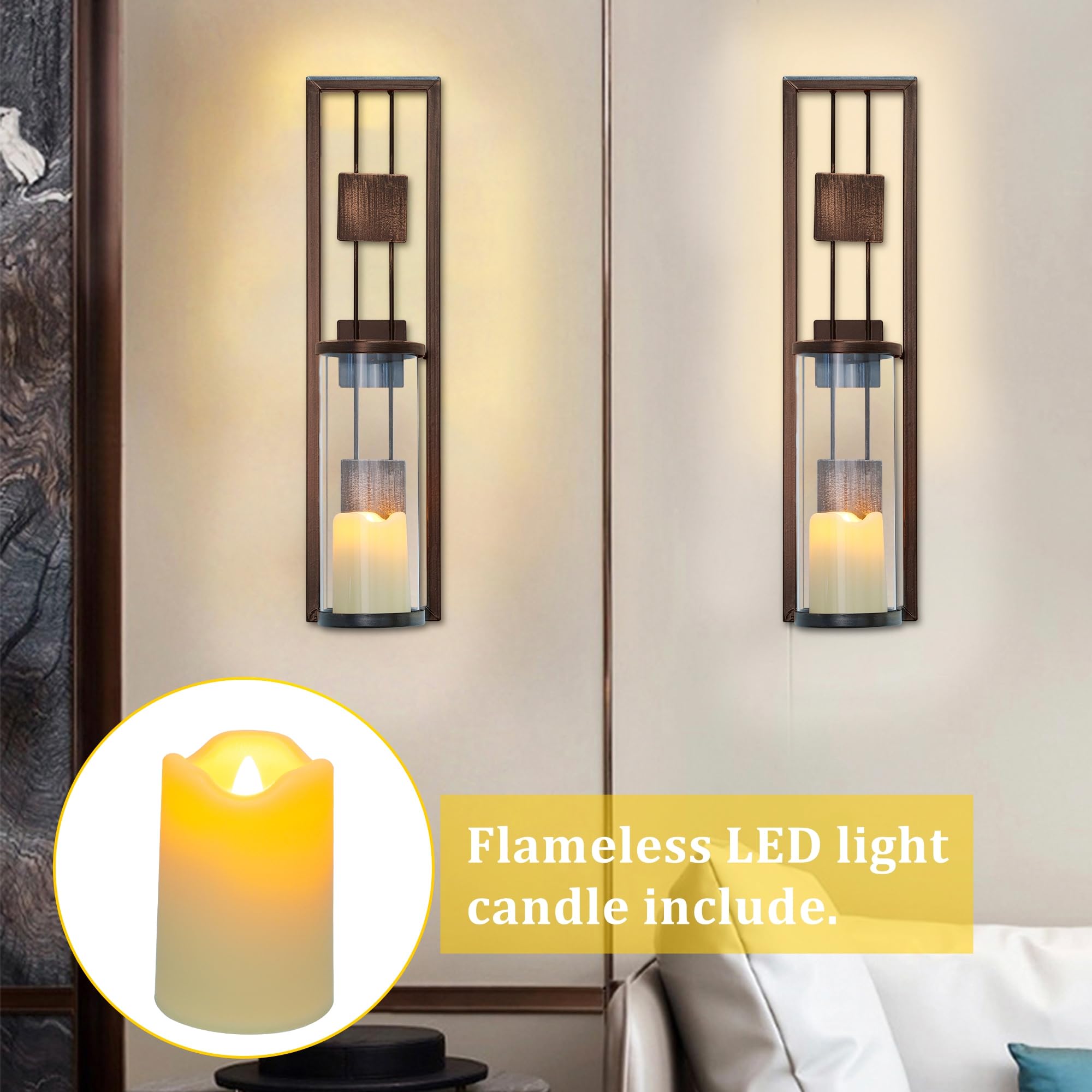 Shelving Solution Metal Wall Candle Holder – Elegant Wall Décor – Safqqa Egypt