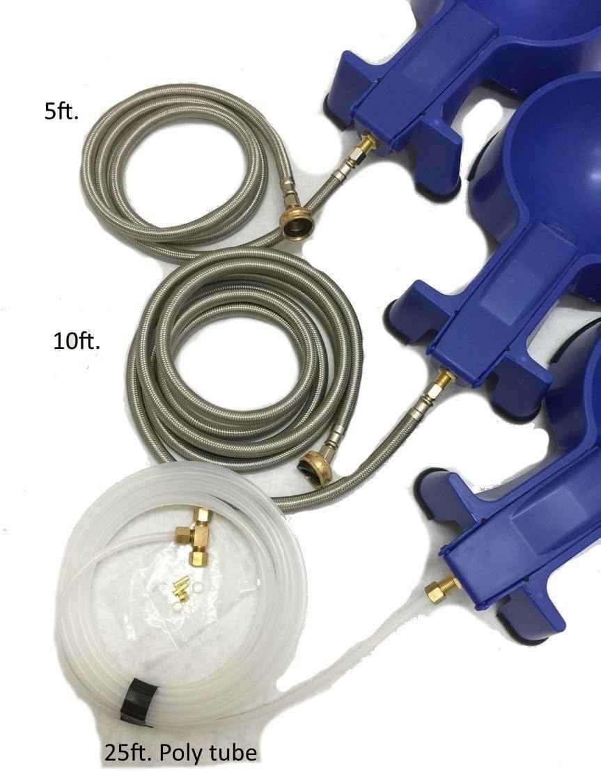 حافظ على ترطيب حيواناتك الأليفة بسهولة مع وعاء مياه إيزي-كلين. يأتي مزوداً بأنبوب من الفولاذ المقاوم للصدأ بطول ٥ أقدام، مما يسهل ملء الوعاء وتنظيفه بدون انسكاب. مصمم للكلاب والقطط،