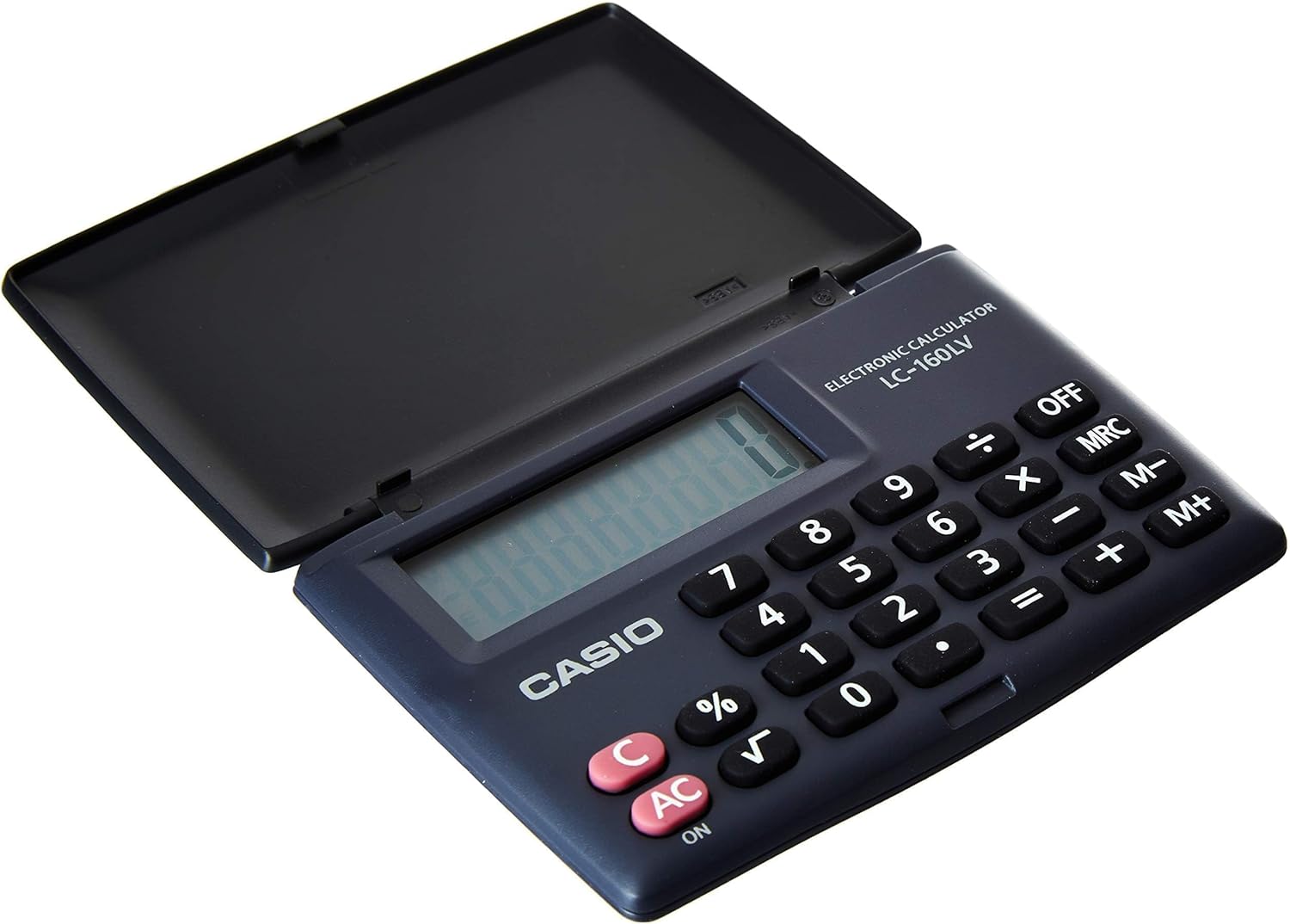 آلة حاسبة عملية محمولة CASIO LC-160LV-WE