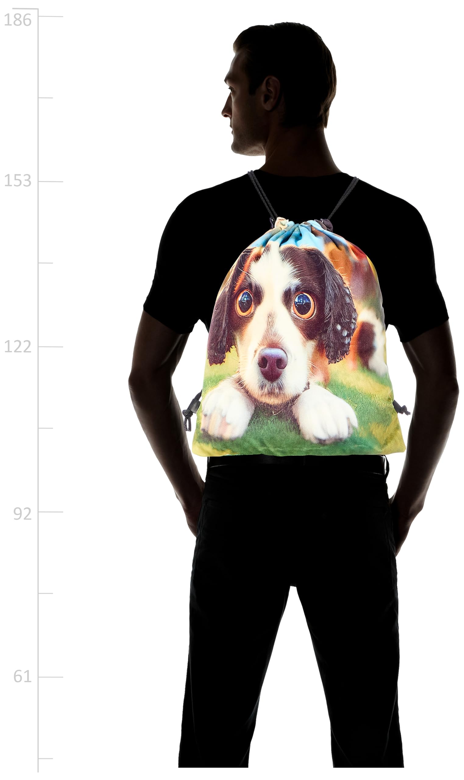 شنطة برباط من تات متعددة الالوان بمقاس كبير، موديل 973