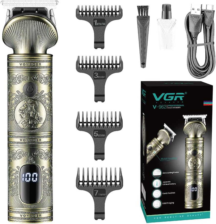 VGR V-962 Professional Hair Clipper & Beard Trimmer - Safqqa