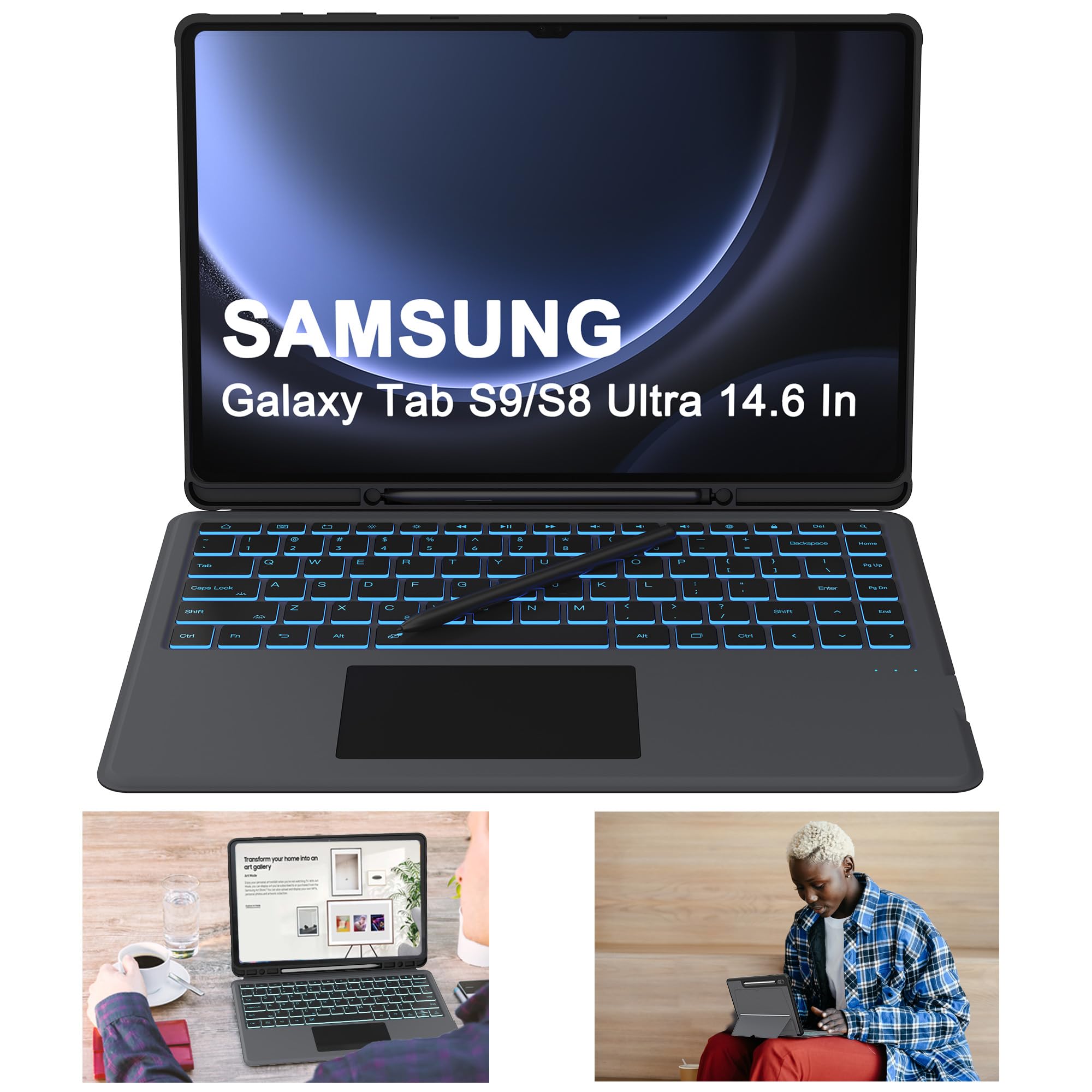 غطاء هيباو مع لوحة مفاتيح لجهاز ايباد الجيل العاشر (10.9"، 2022) – حماية وأداء متعدد الاستخدامات – Safqqa Egypt