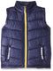 Giggles Letter-Print Zip-Up Waterproof Puffer Vest for Boys