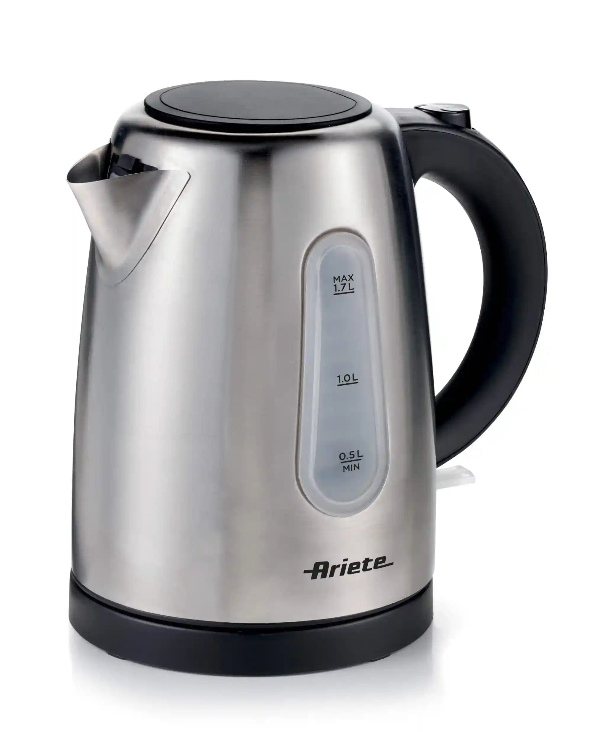 Ariete Metal Kettle, 1.7 Litres Capacity, Wireless Base, Overheat Protection