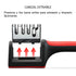 Generic Professional Knife Sharpener - Non-Slip Base, Fast Sharpening, 3 Stage Manual Sharpener for Kitchen Utensils (Red and Black)