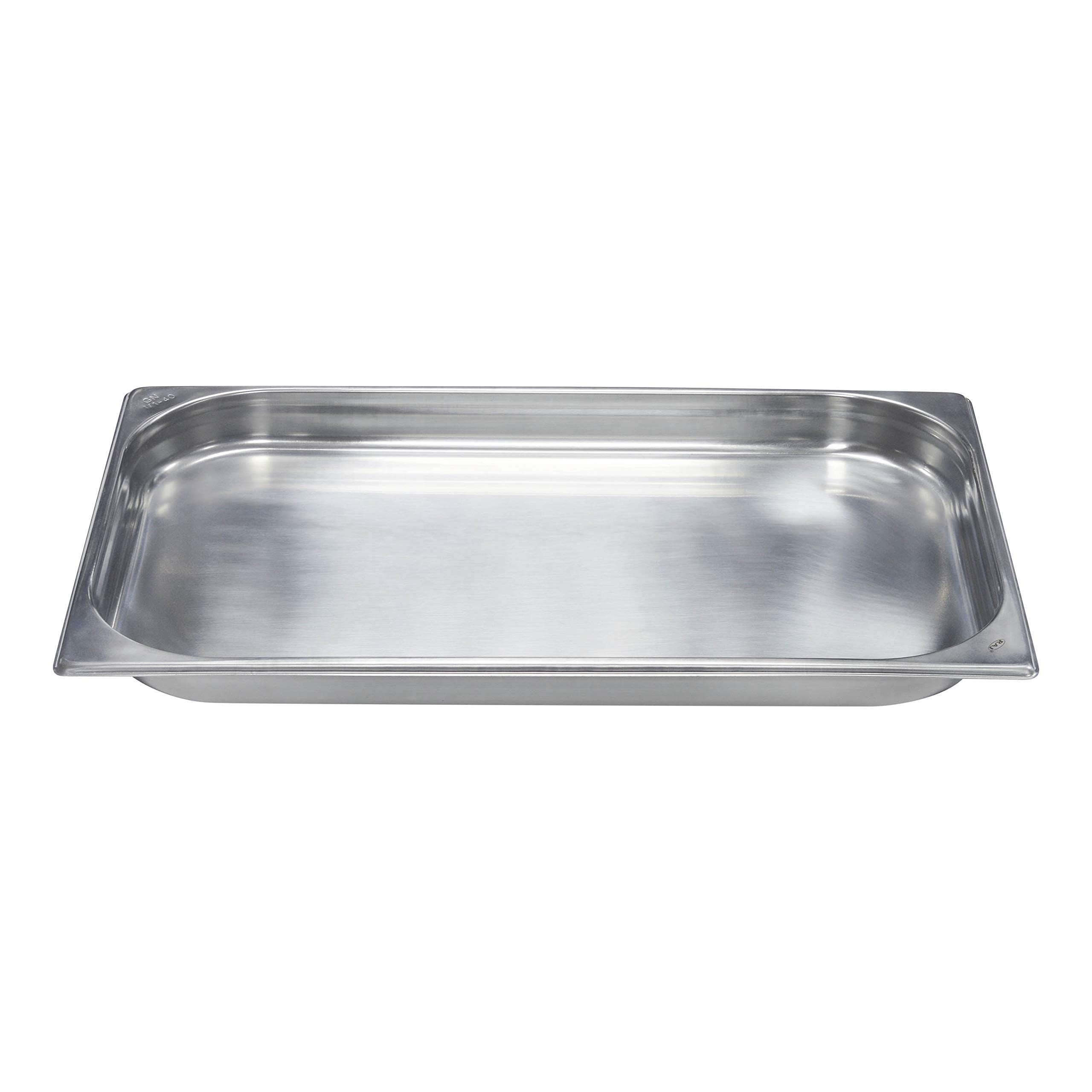 Raj Steel GN Pan, Silver 530X325X40 MM, CS5701 - Gastronorm Pan, Catering Pan, Food Warmer Pan, Food Storage Container