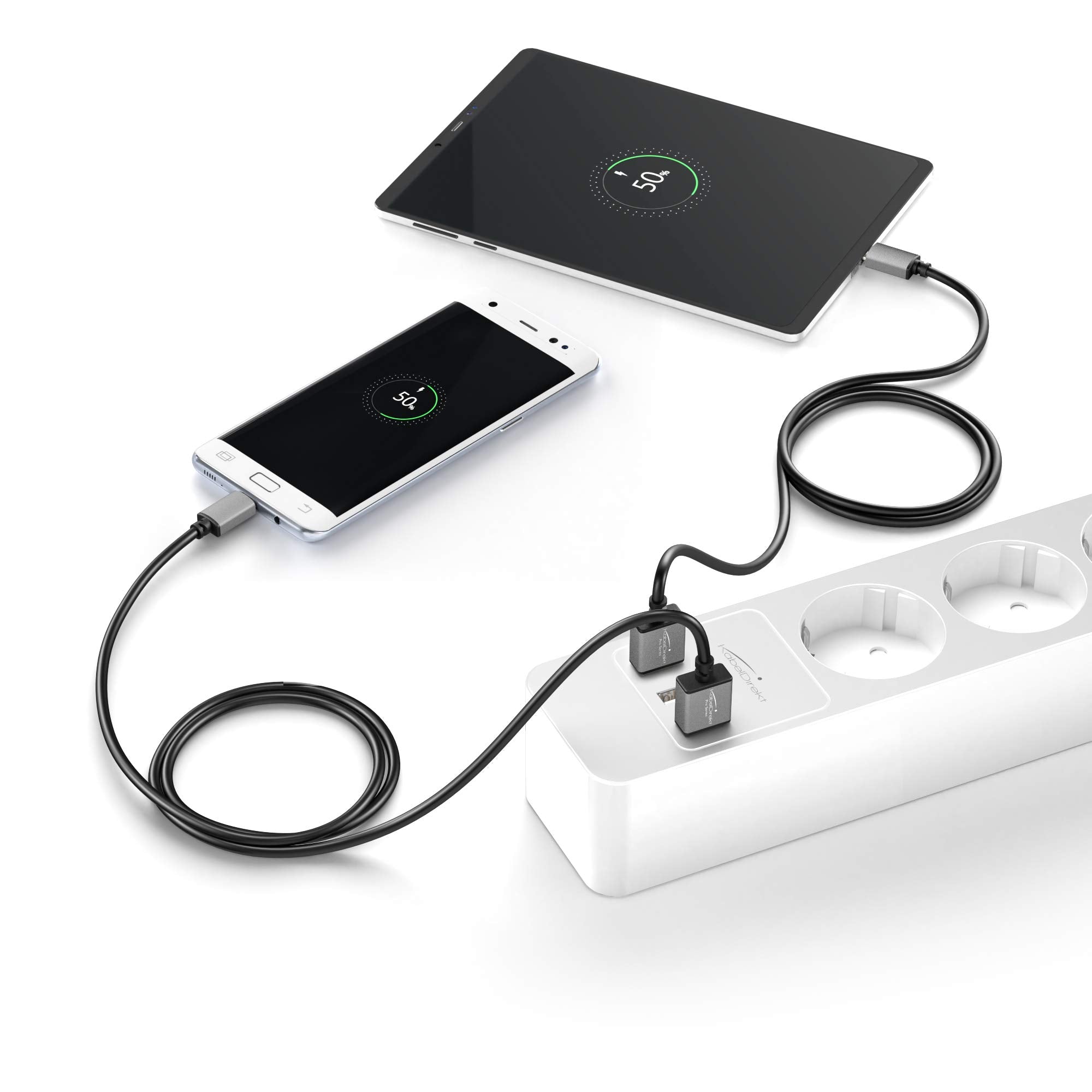 KabelDirekt USB Computer Cable pack of 5 cables, 1 meters – Safqqa Egypt