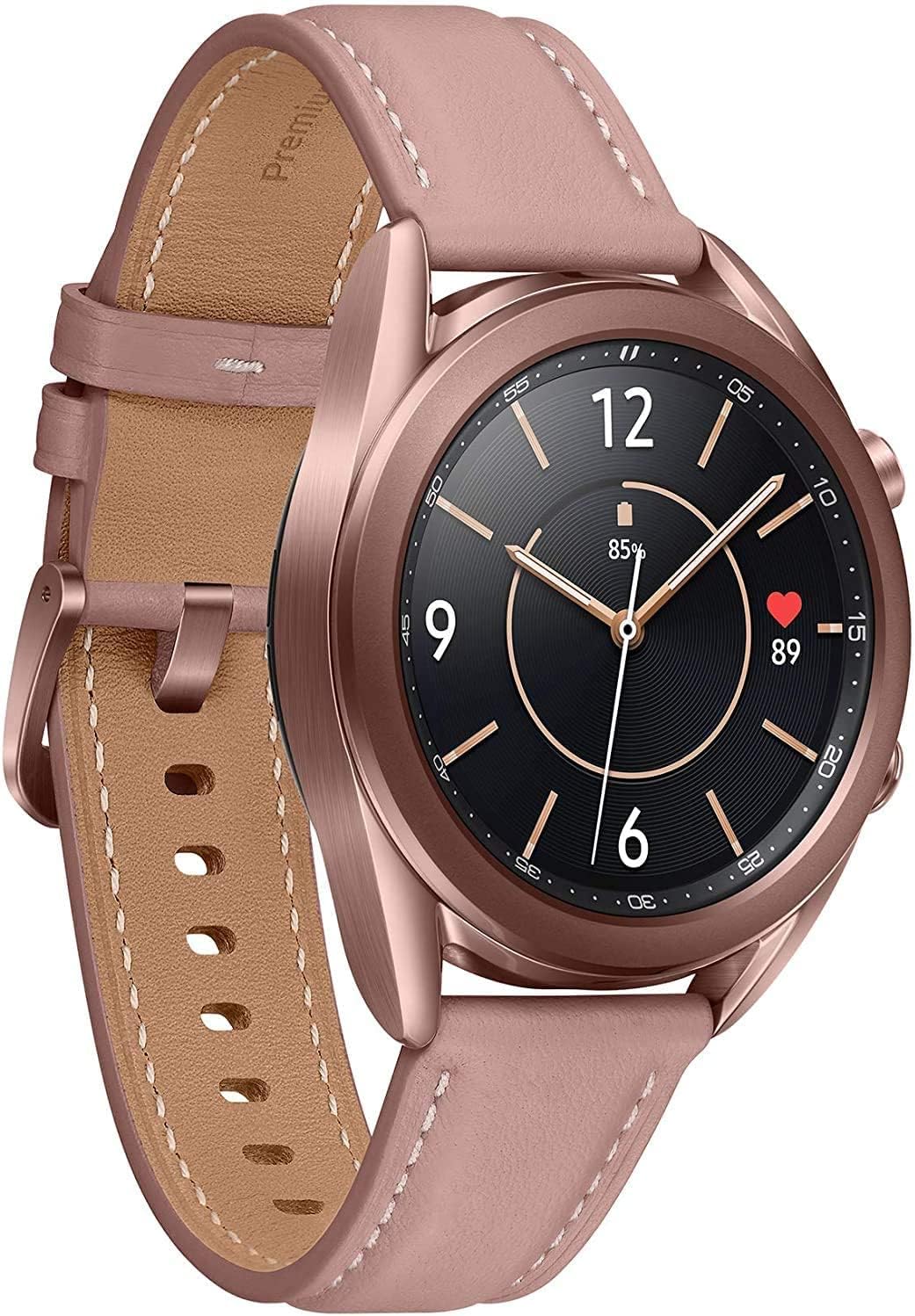 سامسونج SM-R850 ساعة ذكية Galaxy Watch3، مقاس 41 مم - اللون البرونزي الميتاليك