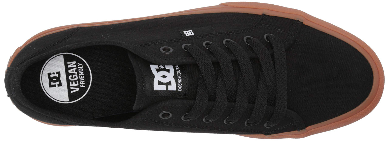 DC Men’s Manual Low-Top Vegan-Friendly Casual Skate Shoe