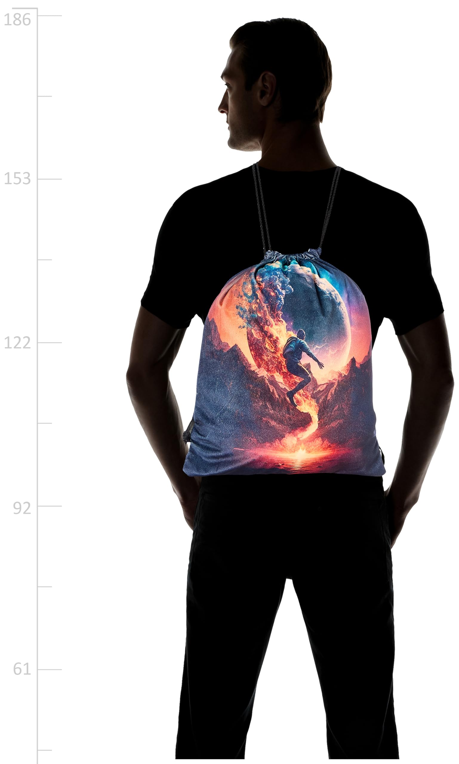 شنطة برباط من تات - 755، متعددة الالوان، مقاس كبير