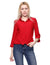 Chica Chevron-Patterned Three-Quarter Sleeves Shirt for Women,Flattering fit suitable for various occasions.