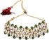 Shining Diva Fashion Women Choker Kundan Necklace Set Green Antique Design