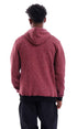 Ravin mens Ravin 96047 Slip On Heather Burgundy Hooded Neck Hoodie Sweatshirt