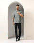 GRECIILOOKS Men’s Regular Fit Solid Shirt Green