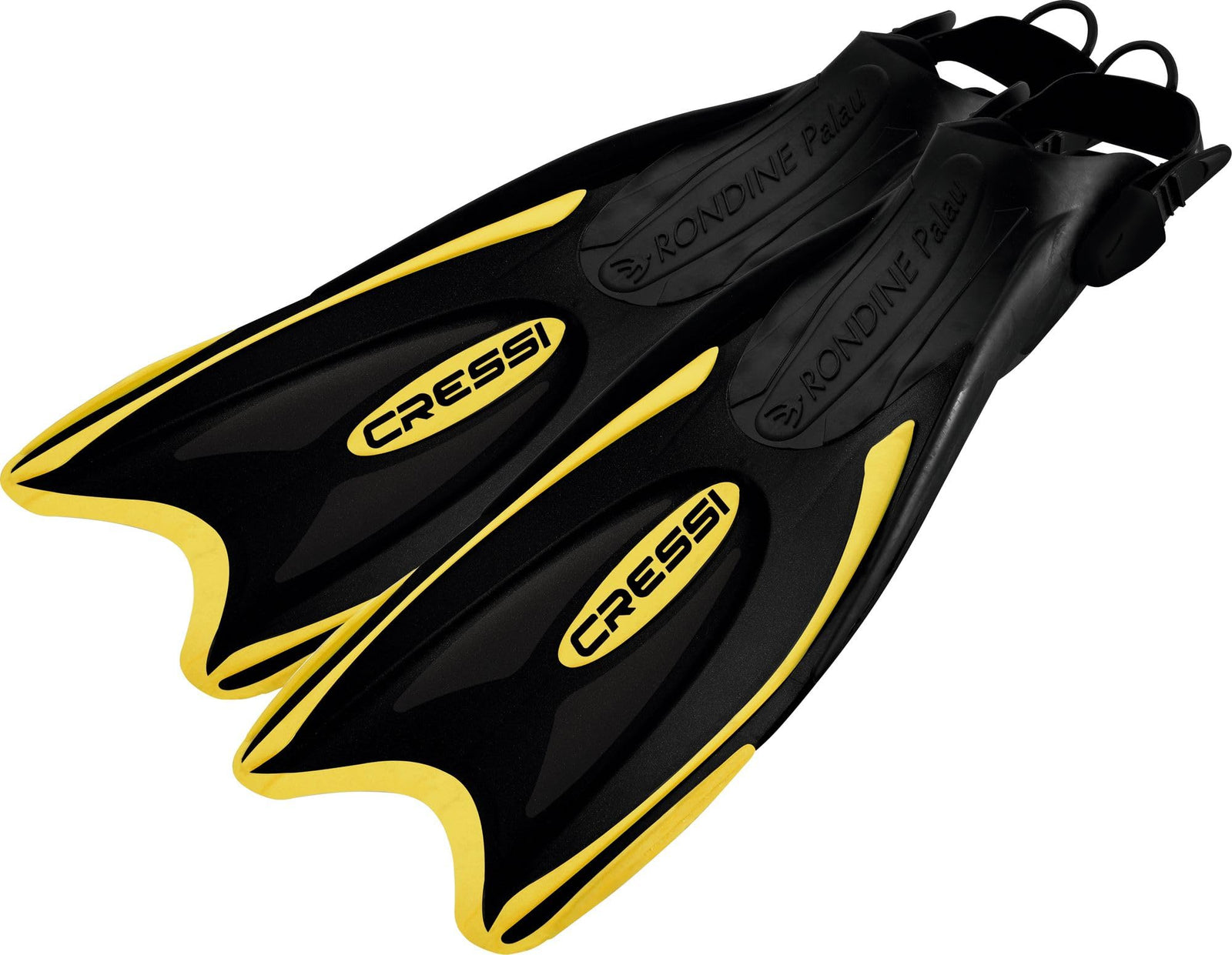 Cressi Palau Fins - Adjustable Long or Short Fins Adults and Children for Snorkelling and Swimming