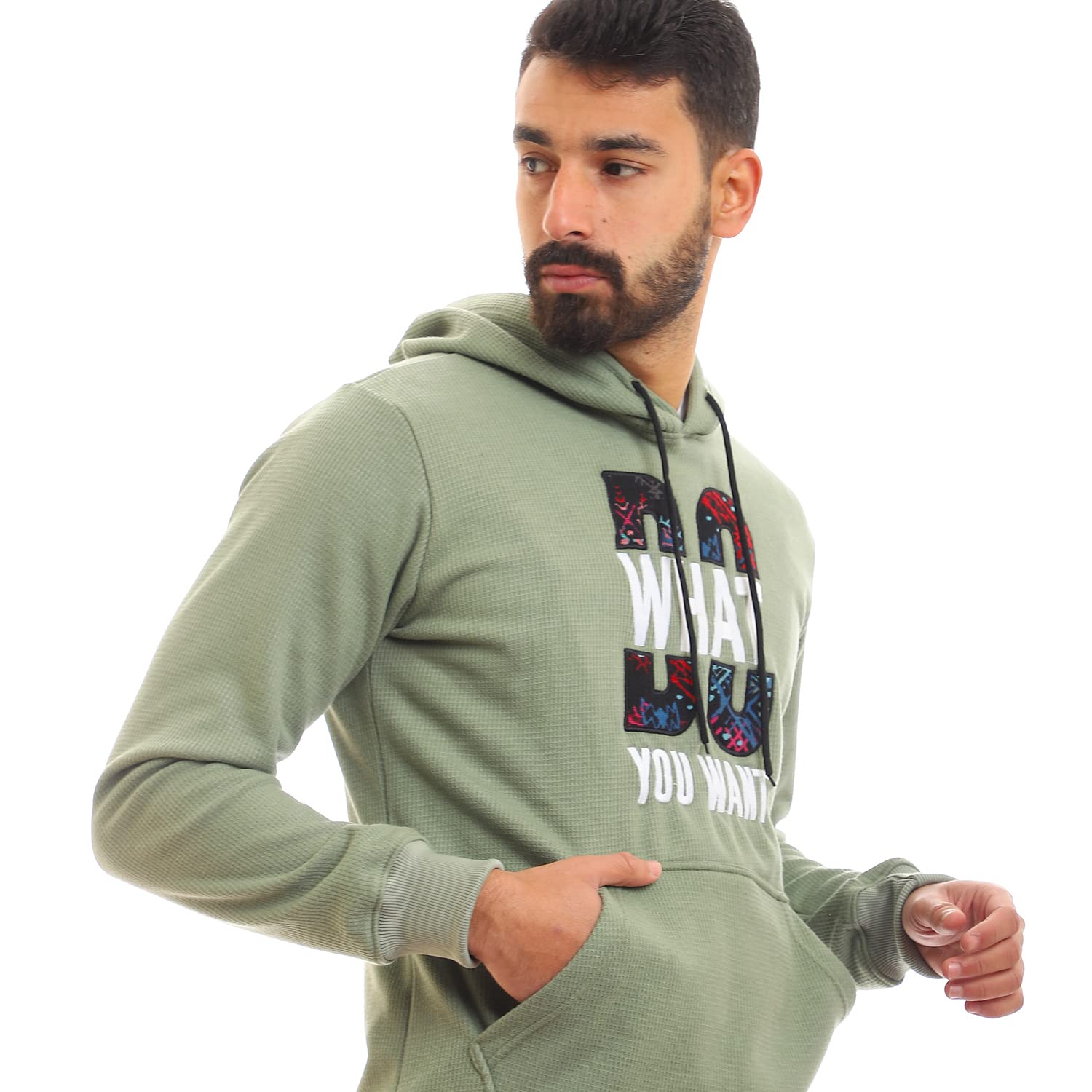 Andora mens Front Stitched Cotton Hoodie - Sweatshirt