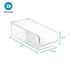 iDesign Linus Plastic Storage Box for Refrigerator and Freezer, Set of 2 pieces