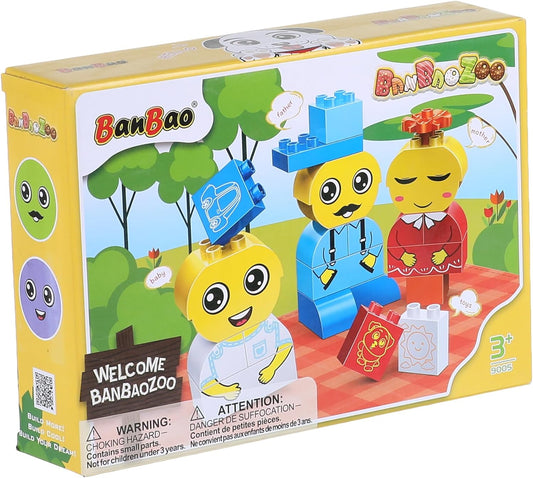 BanBao Zoo - مكعبات إيموجي كبيرة للأطفال الصغار 