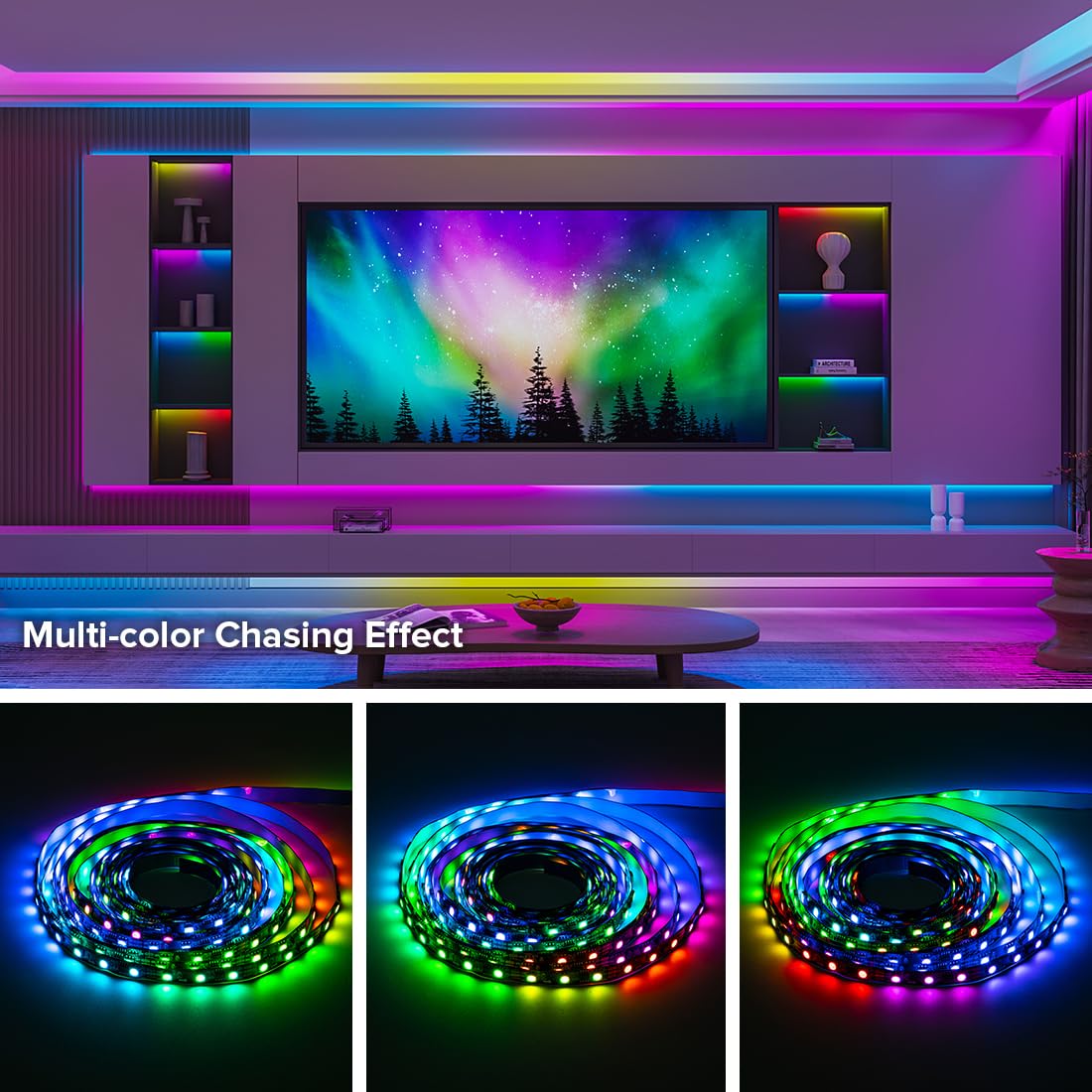 BTF-LIGHTING شريط LED WS2811 – إضاءة RGB ذكية بتأثيرات ديناميكية