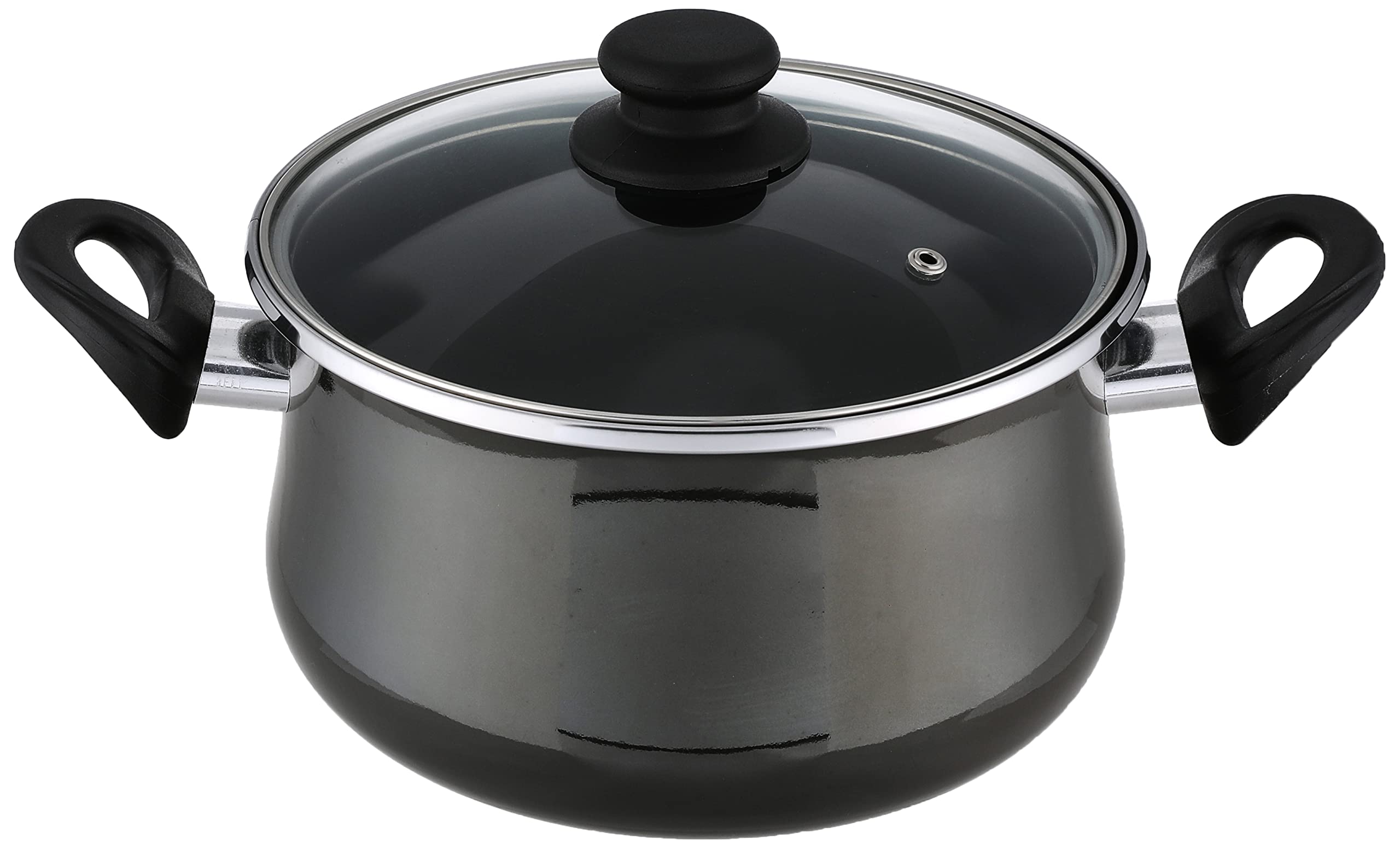 Vitrinor Cooking Pot 26cm - Authentique Crystal- Dark Grey- Have Scratches - No Box