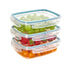 Snips Rectangular Storage Containers – 3-Piece Set, 0.6L, Made in Italy