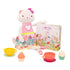 لعبة قطيفة B. toys مع كتاب ولوحة شاي – Tippy Toes Cali Cat
