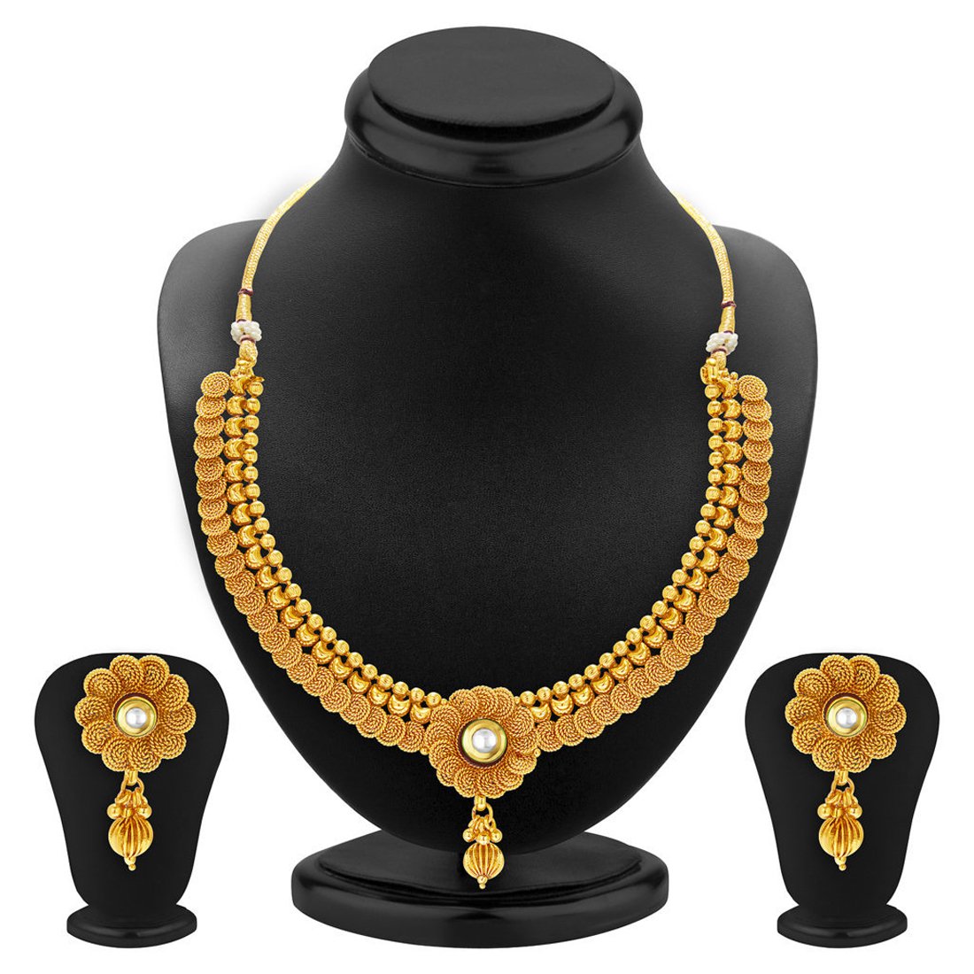 Sukkhi Jewellery Multi-String Necklace Set Combo For Women (Cb73383)