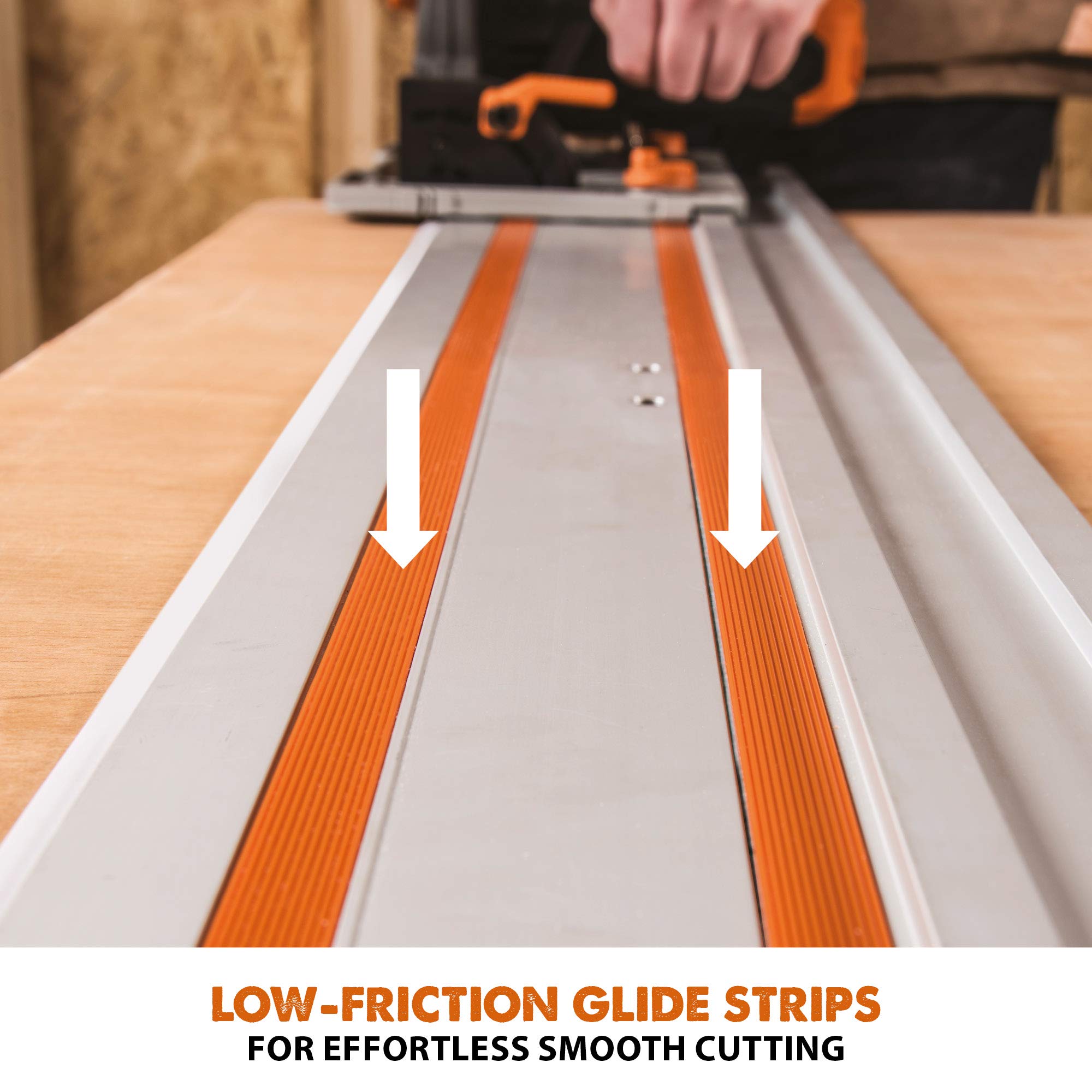مسطرة التوجيه إيفوليوشن باور تولز ST1400 بطول 1400 مم هي أداة احترافية تساعد على تنفيذ قصات مستقيمة ودقيقة عند استخدامها مع المناشير الدائرية المتوافقة. يتكون المسار من قطعتين (٧٠٠ مم + ٧٠٠ مم)
