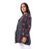 JAMILA Printed Long Sleeve Blouse For Women,Durable quality that withstands frequent washing.